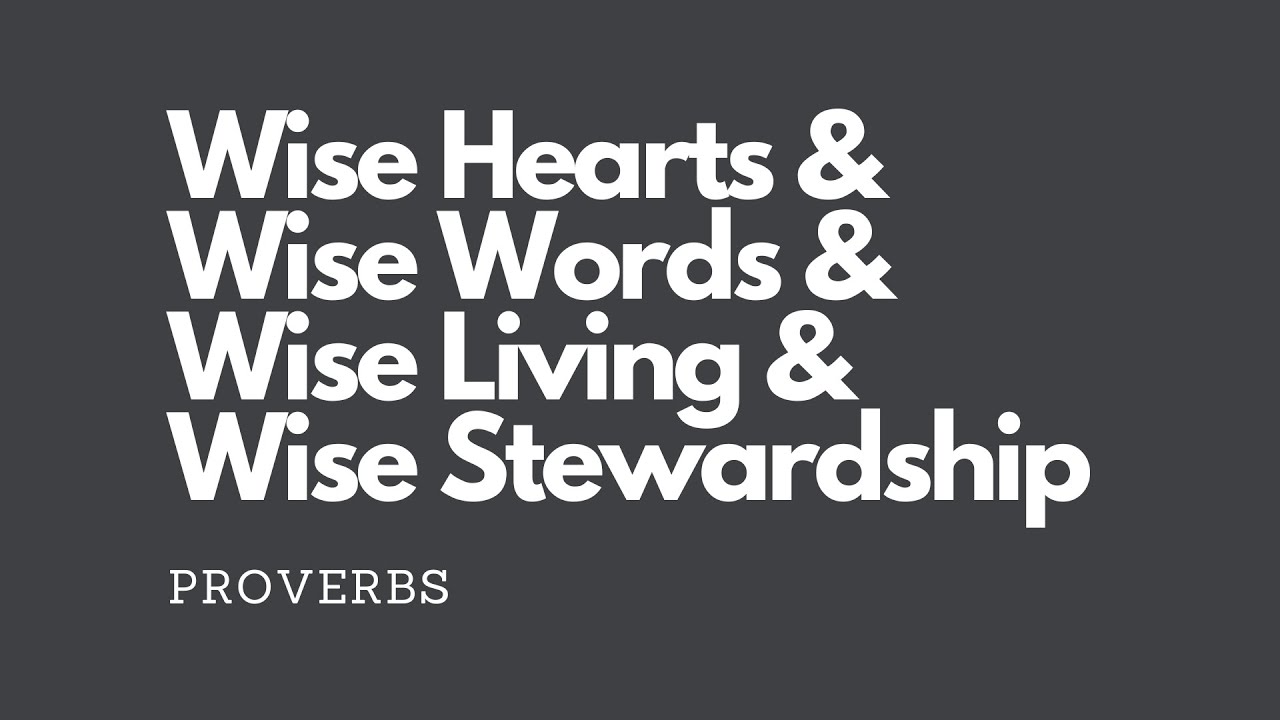 Wise Words | Proverbs 15:1-4